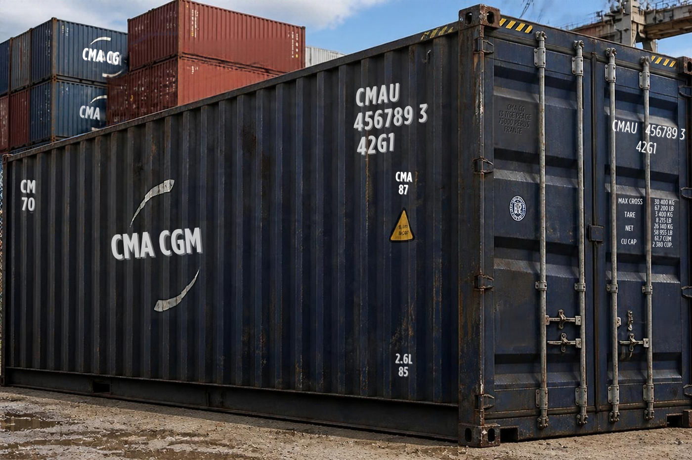 Blue Shipping Container